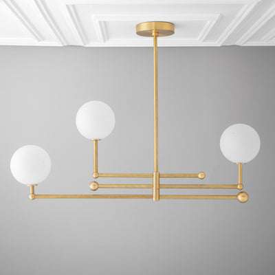 Chandelier Light-Light Fixture-Overhead Lighting-Brass Ceiling Lamp - Model No. 8249