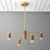 Chandelier Light-Wood Ceiling Light-Light Fixture-Kitchen Lighting - Model No. 9906