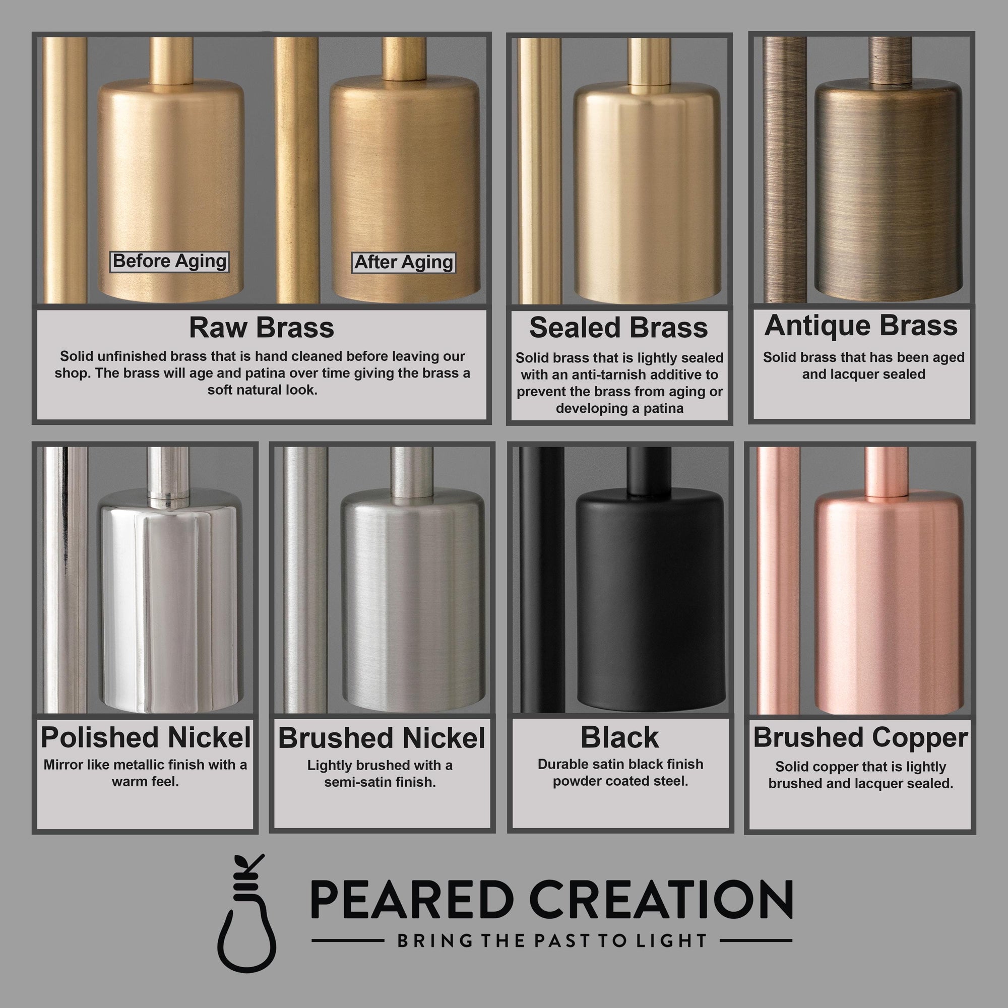 a series of different types of hair products