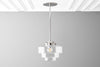 Art Deco - Clear Glass Shade - Art Deco Pendant - Black Ceiling Light - Deco Light - Light Fixture - Model No. 8273