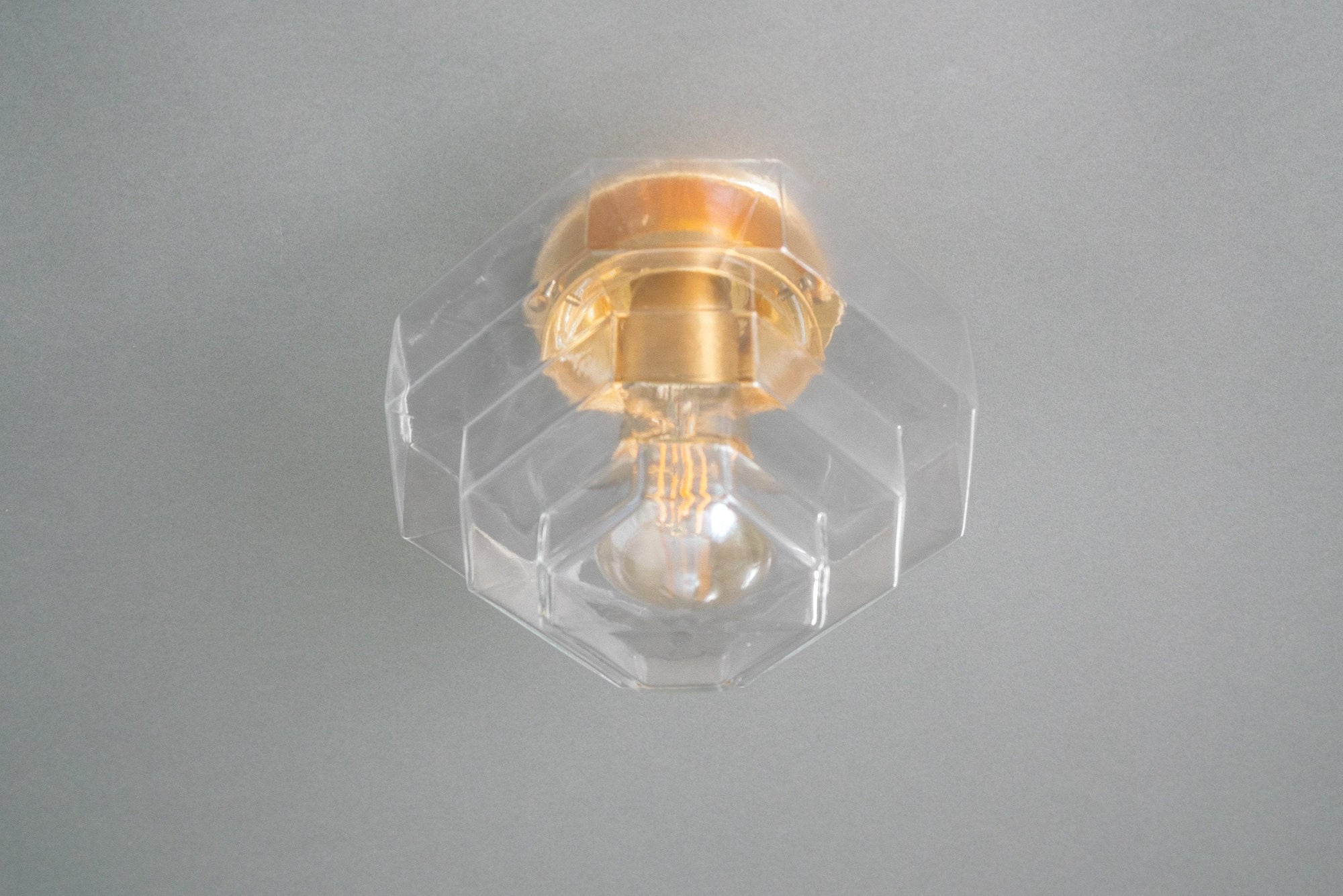 CLEAR GLASS CEILING LIGHT MODEL No. 8273 - Peared Creation