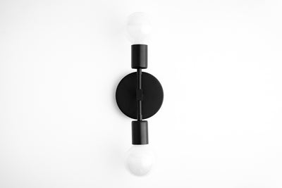 SCONCE MODEL No. 5301- Mid Century Modern Wall Lights with a Black finish. Designed and produced by MODCREATIONStudio at Peared Creation