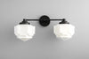 VANITY MODEL No. 9871-Art Deco bathroom lighting with a Black finish. Designed and produced by DECOCREATIONStudio at Peared Creation