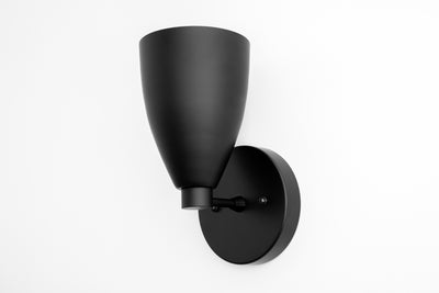 SCONCE MODEL No. 1748-Art Deco Wall Lights with a Black finish. Designed and produced by DECOCREATIONStudio at Peared Creation