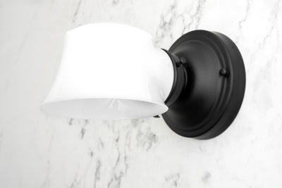 SCONCE MODEL No. 8334-Art Deco Wall Lights with a Black finish. Designed and produced by DECOCREATIONStudio at Peared Creation