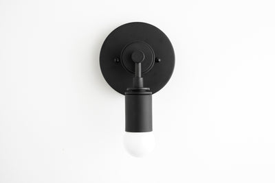 SCONCE MODEL No. 1128-Art Deco Wall Lights with a Black finish. Designed and produced by DECOCREATIONStudio at Peared Creation