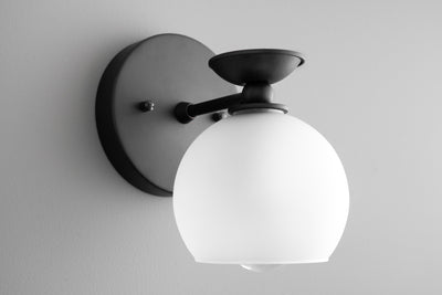 SCONCE MODEL No. 9120-Art Deco Wall Lights with a Black finish. Designed and produced by DECOCREATIONStudio at Peared Creation