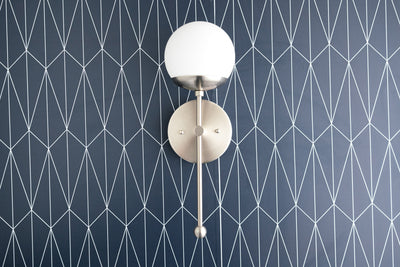 SCONCE MODEL No. 1048-Art Deco Wall Lights with a Raw Brass finish. Designed and produced by DECOCREATIONStudio at Peared Creation
