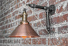 SCONCE MODEL No. 6227- Industrial Wall Lights with a finish. Designed and produced by newwineoldbottles at Peared Creation