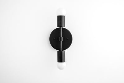 SCONCE MODEL No. 5550- Mid Century Modern Wall Lights with a Black finish. Designed and produced by MODCREATIONStudio at Peared Creation