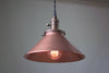Copper Pendant Light - Metal Shade - Hanging Light - Industrial Pendant - Farmhouse Light - Model No. 1871
