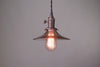 Pendant Lighting - Smoked Glass - Ceiling Light - Industrial Pendant - Vintage Pendant Lamp - Model No. 9063