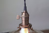 Pendant Lighting - Smoked Glass - Ceiling Light - Industrial Pendant - Vintage Pendant Lamp - Model No. 9063