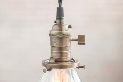 Pendant Lights - Edison Pendant -  Hanging Pendant Light - Industrial Shade Pendant - Glass Shade - Modern - Model No. 2993