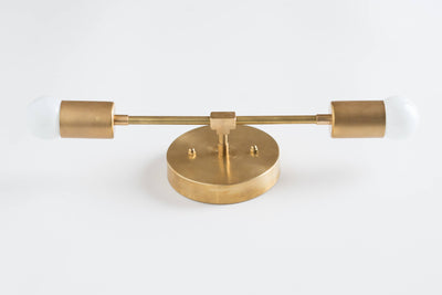 Black Brass Vanity Light - Modern Brass Lighting - Mid Century Fixture - Vanity Mirror Fixture - Model No. 5563