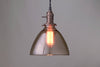 Smoked Glass Pendant - Hanging Edison Light - Industrial Pendant - Modern Lighting - Model No. 4693