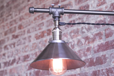 SCONCE MODEL No. 7985- Industrial Wall Lights with a finish. Designed and produced by newwineoldbottles at Peared Creation