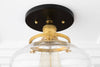 CEILING LIGHT MODEL No. 8605- Mid Century Modern Ceiling Lights with a Black/Brass finish. Designed and produced by MODCREATIONStudio at Peared Creation