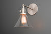 SCONCE MODEL No. 2173- Industrial Wall Lights with a Brushed Nickel finish. Designed and produced by newwineoldbottles at Peared Creation