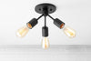 CEILING LIGHT MODEL No. 9467- Industrial Ceiling Lights with a Black finish. Designed and produced by newwineoldbottles at Peared Creation