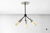 CEILING LIGHT MODEL No. 9467- Industrial Ceiling Lights with a Brushed Nickel/Black finish. Designed and produced by newwineoldbottles at Peared Creation
