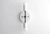 Modern Wall Sconce - White Lighting - Mid Century Lighting - Black White Light - Wall Sconce - Midcentury Modern - Model No. 5550
