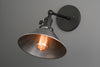 SCONCE MODEL No. 4088- Industrial Wall Lights with a Black finish. Designed and produced by newwineoldbottles at Peared Creation
