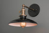 SCONCE MODEL No. 2911- Industrial Wall Lights with a Black/Antique Brass finish. Designed and produced by newwineoldbottles at Peared Creation