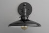 SCONCE MODEL No. 2911- Industrial Wall Lights with a Black finish. Designed and produced by newwineoldbottles at Peared Creation