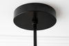 CHANDELIER MODEL No. 7337- Industrial dining room lights with a Black finish. Designed and produced by newwineoldbottles at Peared Creation
