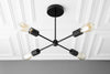 CHANDELIER MODEL No. 2963- Industrial dining room lights with a Black finish. Designed and produced by newwineoldbottles at Peared Creation