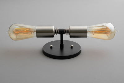 Wall Lighting - Black Vanity - Mirror Light - Bathroom Lighting - Industrial Lighting - Bare Bulb Vanity - Edison Bulb - Model No. 0348