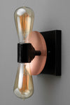 SCONCE MODEL No. 8169- Industrial Wall Lights with a Copper/Black finish. Designed and produced by newwineoldbottles at Peared Creation