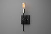 SCONCE MODEL No. 4136- Industrial Wall Lights with a Black/Brushed Nickel finish. Designed and produced by newwineoldbottles at Peared Creation