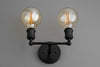 SCONCE MODEL No. 7462- Industrial Wall Lights with a Black finish. Designed and produced by newwineoldbottles at Peared Creation