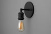 SCONCE MODEL No. 6123- Industrial Wall Lights with a Black finish. Designed and produced by newwineoldbottles at Peared Creation