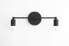 Black & Brass Vanity Light Fixture - Minimalist Lighting - Bathroom Sconce - Vanity Lighting - Wall Light - Model No. 8412