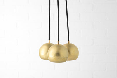 Brass Pendant Light - Brass Light Fixture - Brass Chandelier - Modern Chandelier - Hanging Chandelier - Kitchen Island - Model No. 5360
