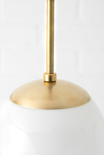 Mid Century Modern - Neckless Globe Light - Pendant Light - Kitchen Lighting - Ceiling light - 6 inch Globe Light Fixture - Model No. 7056