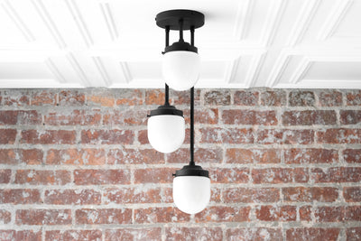 CHANDELIER MODEL No. 1765- Mid Century Modern dining room lights with a Black finish. Designed and produced by MODCREATIONStudio at Peared Creation
