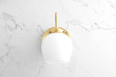 SCONCE MODEL No. 7283-Art Deco Wall Lights with a Raw Brass finish. Designed and produced by DECOCREATIONStudio at Peared Creation