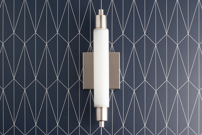 SCONCE MODEL No. 1210-Art Deco Wall Lights with a Polished Nickel finish. Designed and produced by DECOCREATIONStudio at Peared Creation