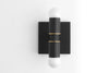 SCONCE MODEL No. 3902-Art Deco Wall Lights with a Black/Brass finish. Designed and produced by DECOCREATIONStudio at Peared Creation
