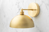 SCONCE MODEL No. 8066-Art Deco Wall Lights with a Raw Brass finish. Designed and produced by DECOCREATIONStudio at Peared Creation