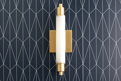 SCONCE MODEL No. 1210-Art Deco Wall Lights with a Raw Brass finish. Designed and produced by DECOCREATIONStudio at Peared Creation