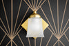 SCONCE MODEL No. 2815-Art Deco Wall Lights with a Raw Brass finish. Designed and produced by DECOCREATIONStudio at Peared Creation