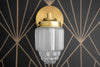 Wall Light Fixture - Art Deco Sconce  - Skyscraper Shade - 1920s - Glam - Wall Lighting - Model No. 6130
