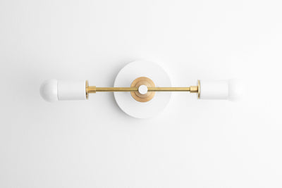 Vanity Lamp - Modern Vanity Light - White Bathroom Light - Contemporary Sconce - Bathroom Light - Wall Light - Model No. 8057