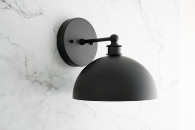 SCONCE MODEL No. 8066-Art Deco Wall Lights with a Black finish. Designed and produced by DECOCREATIONStudio at Peared Creation