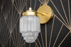 Wall Light Fixture - Art Deco Sconce  - Skyscraper Shade - 1920s - Glam - Wall Lighting - Model No. 6130